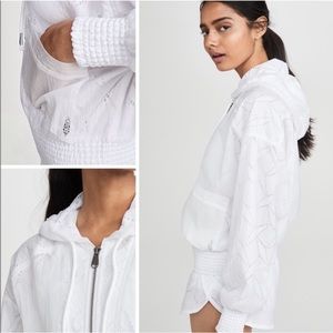 NWOT FP Movement White Salt Spray Jacket Sz L